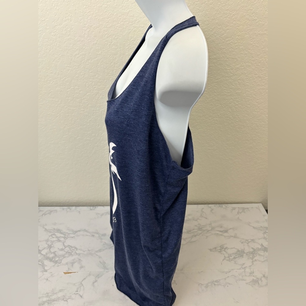 Girls Trip Tank Top Women’s L Blue Palms Beach Tropical Sleeveless Shirt - Picture 2 of 4